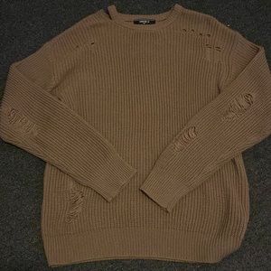 Forever 21 distressed sweater